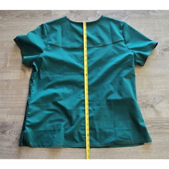 Dickies Green Scrub Top Womens Size XL Short Sleeves EUC - Picture 6 of 7